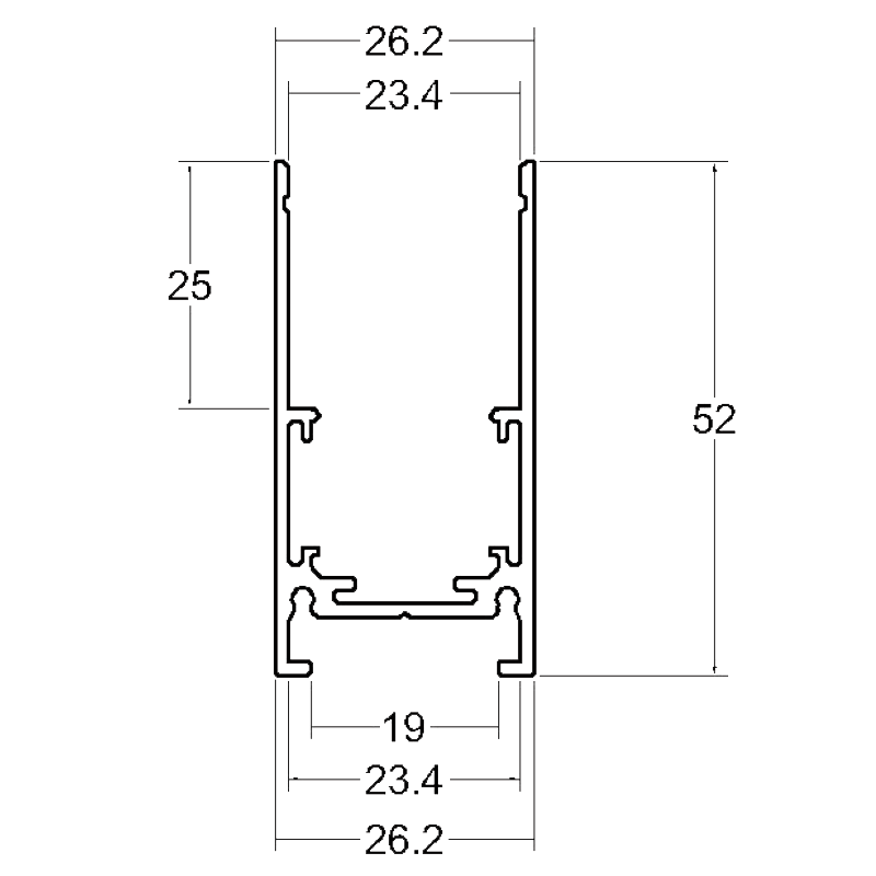 Deco 48V Plaster-in Trimless Track